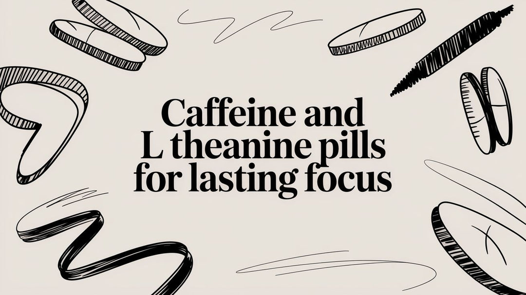 Caffeine and L Theanine Pills for Lasting Focus