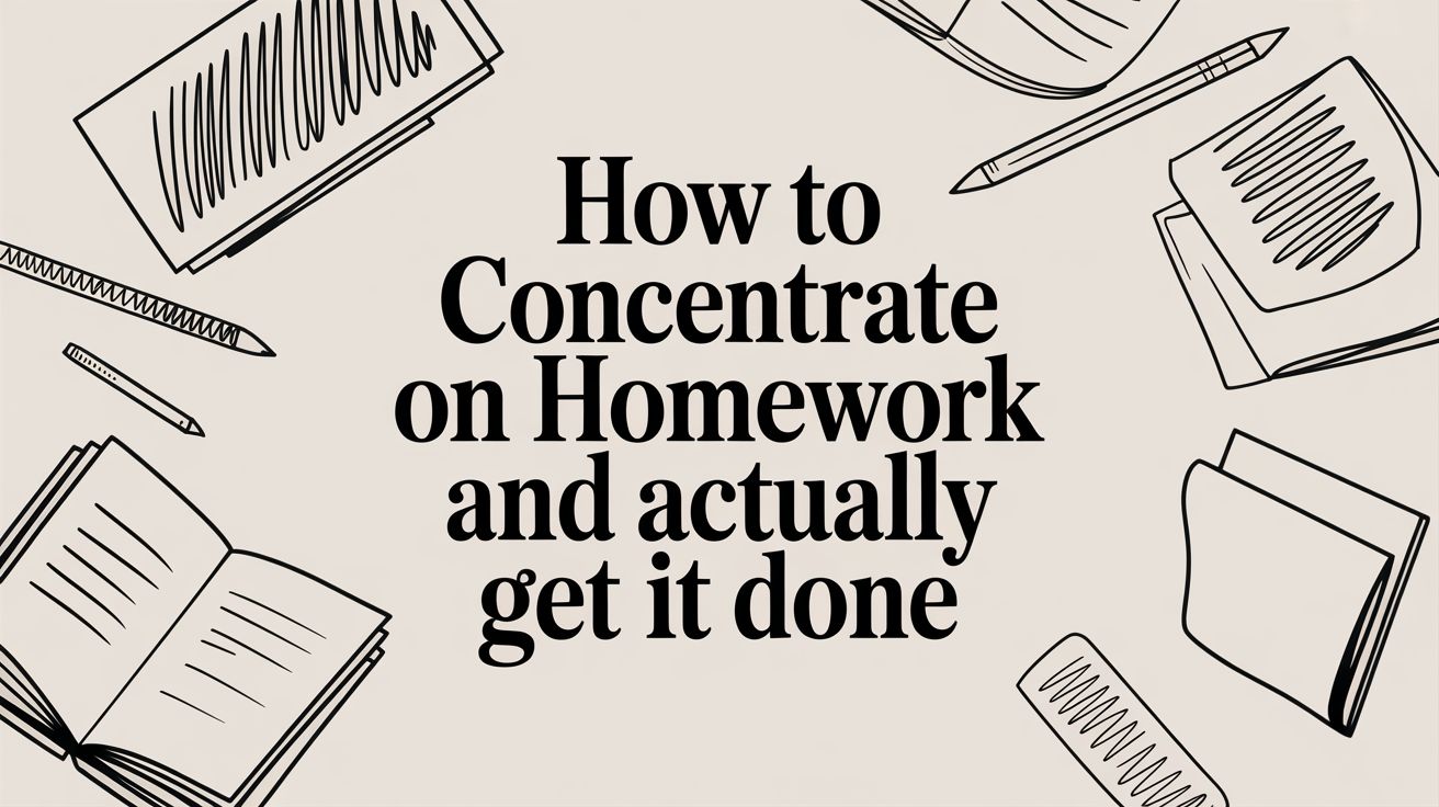 How to Concentrate on Homework and Actually Get It Done