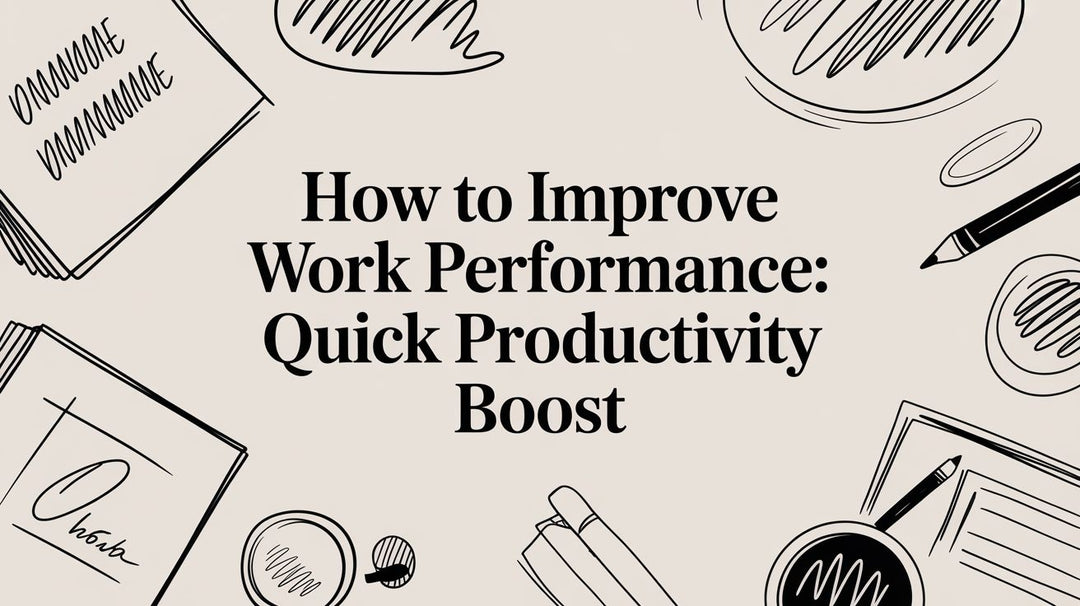 How to Improve Work Performance: Quick Productivity Boost