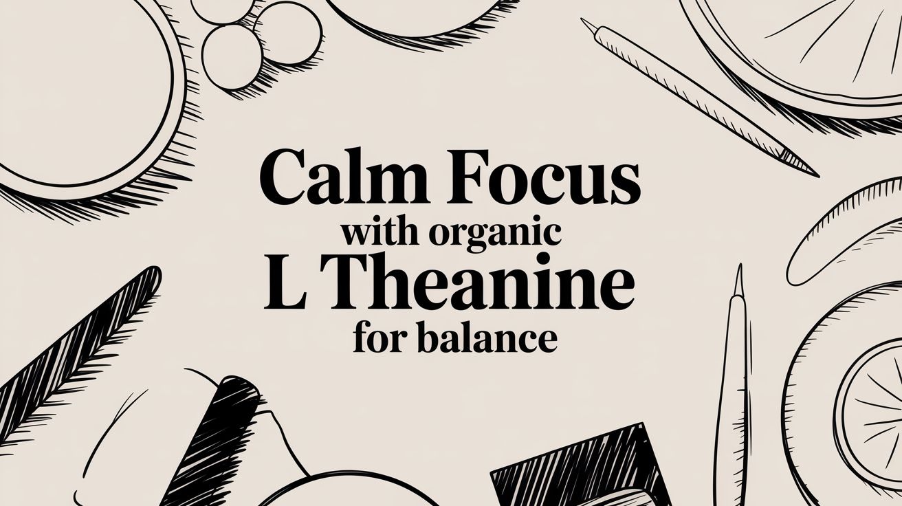 Calm Focus with organic l theanine for balance