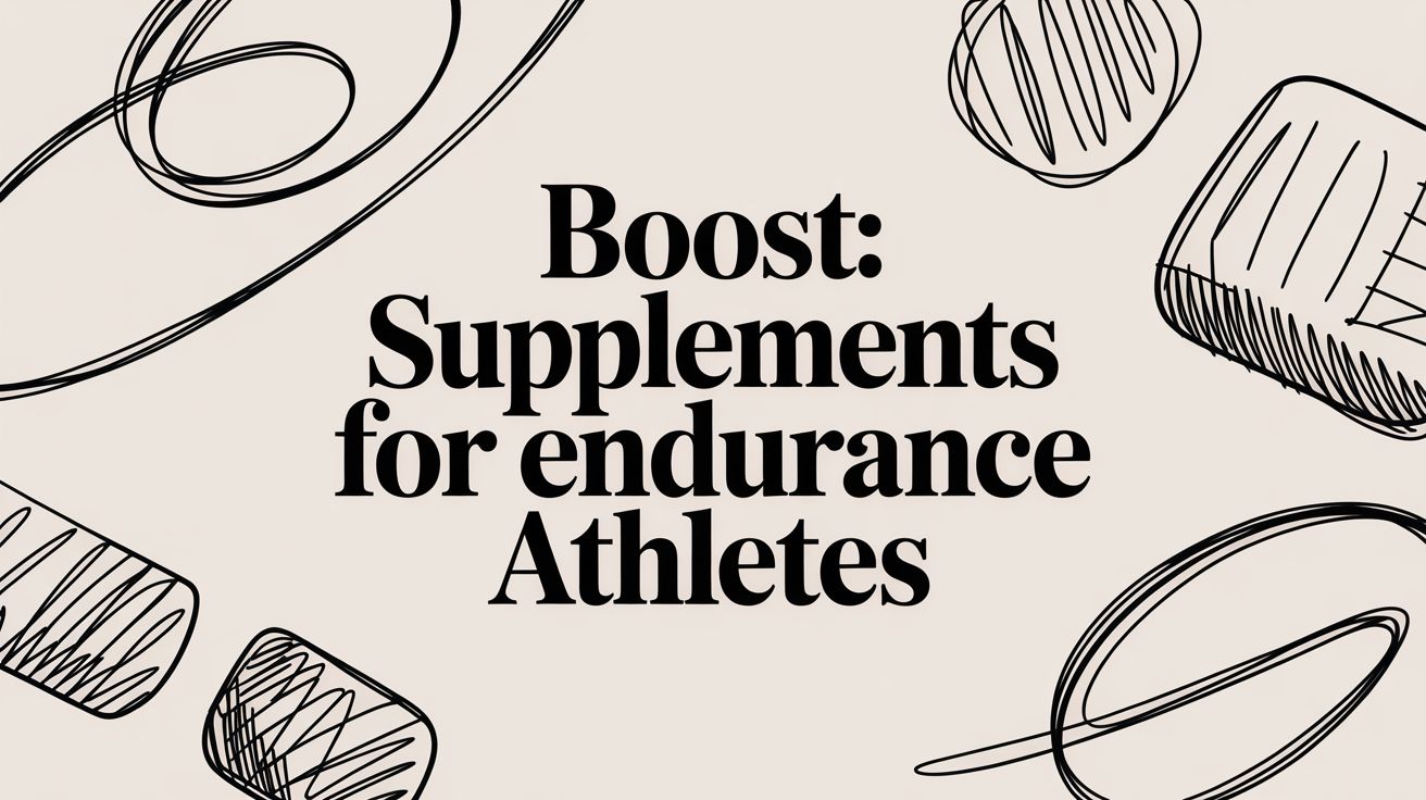 Boost: supplements for endurance athletes