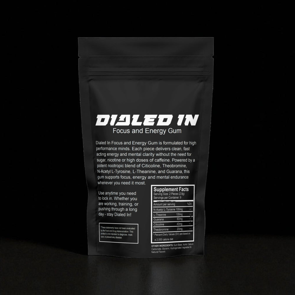 Dialed In Nootropic Focus and Energy Gum
