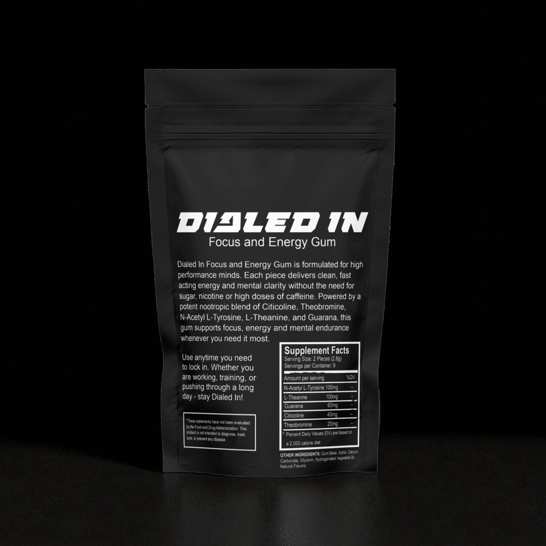 Dialed In Nootropic Focus and Energy Gum