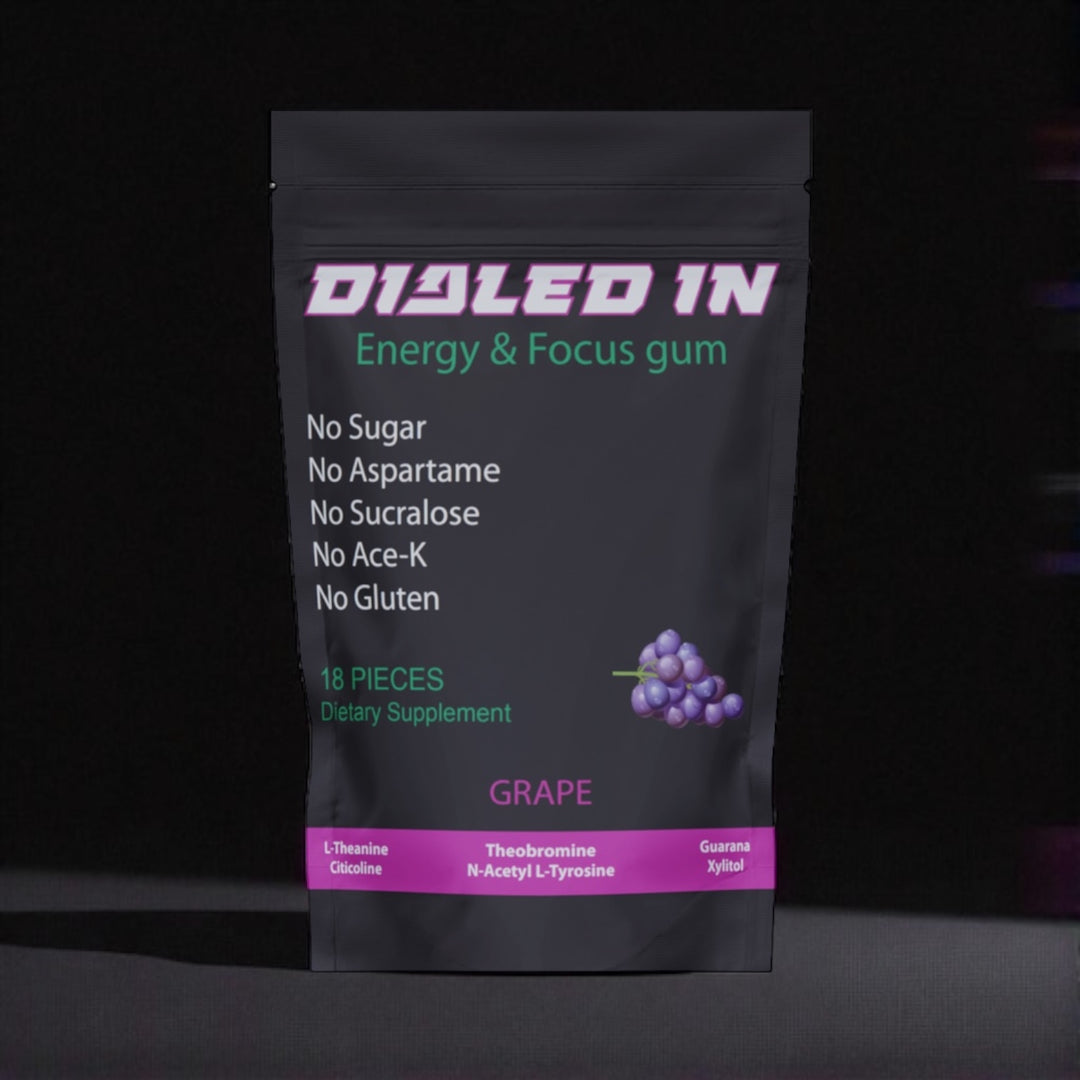 Dialed In Nootropic Focus and Energy Gum