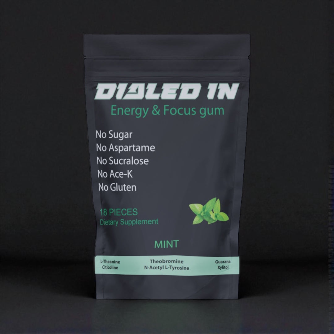 Dialed In Nootropic Focus and Energy Gum