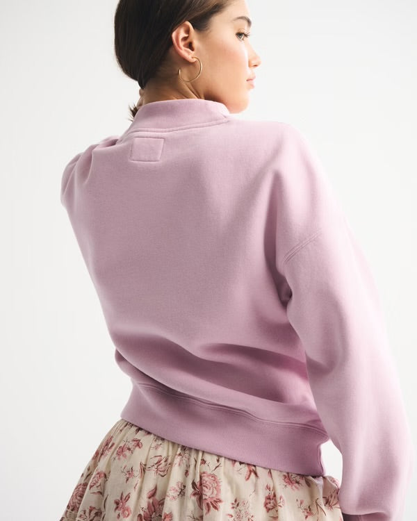 Dialed In Abercrombie Oversized Mock Neck Sweatshirt